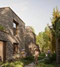 Impressie van de nieuwbouwwoningen te Meerbos