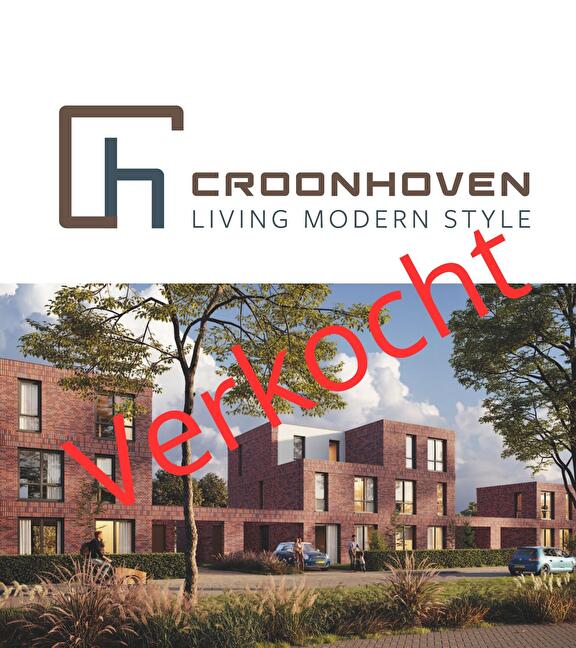Impressie van de nieuwbouwwoningen te Croonhoven. Verkocht